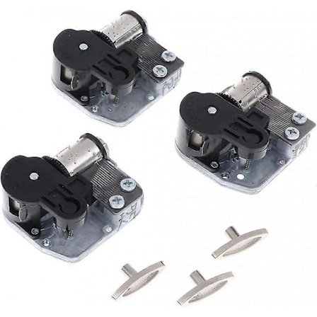 3-pak Musikboks Bevægelse Optræks Musikalsk Mekanisme Urværksmekanisme HZZ