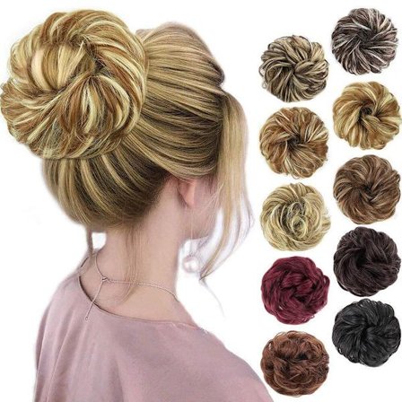1 stk. Slouchy Hårknold Hår Twisting Krøllet Bølget Slouchy Syntetisk Chignon til Kvinder Opsat Hår Tilbehør{KDO}