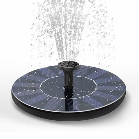 Solcelled fontænepumpe til fuglebad, egnet til haver, damme, swimmingpools