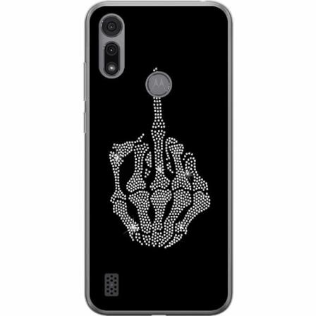 Motorola Moto E6i Genomskinligt Skal Fuck You Bling