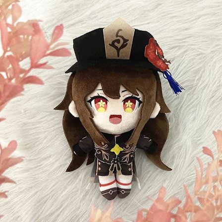 Hu Tao Genshin Impact Plyschleksak Docka, Hu Tao Anime Figur Plysch Gosedjur, för Genshin Impact Anime-fans (20cm7.8tum)