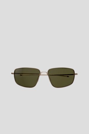 Monokel Eyewear - Marathon Gold - green solid polarized lens