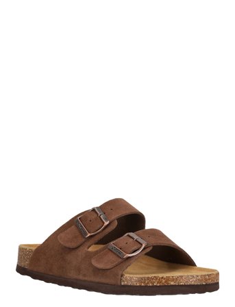 Cruz Cosimo Leather Cork Sandal - Brown - 41