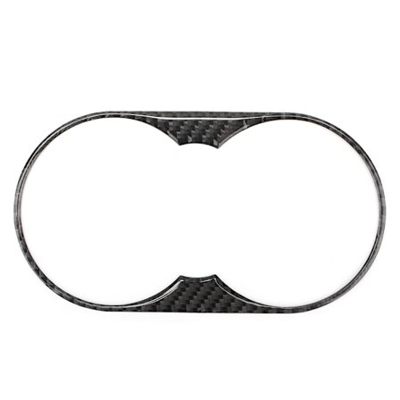 Venstre hånd kørsel kulfiber vand kopholder panel ramme trim passer til VW Touareg 2011-2018