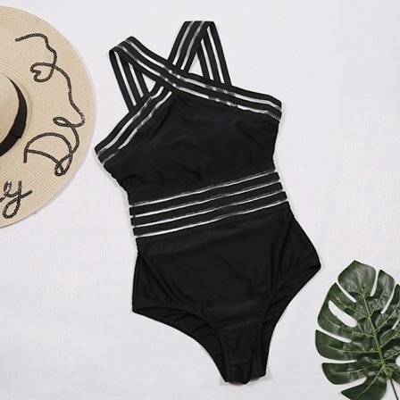 Kvinder Kryds Bikini Badetøj Dame Hallow Badetøj Badetøj