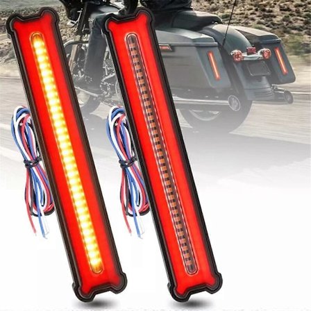 Rektangulær LED Baklysbjelke Bremselys Indikator Bakre Støtfanger Flytende Blinklys DRL for Pickup Truck Semi Trailer RV