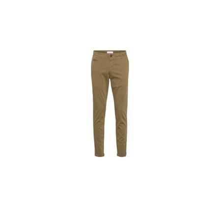 Knowledge Cotton Apparel, JOE slim chino pants Beige, Heren, Maat:W28