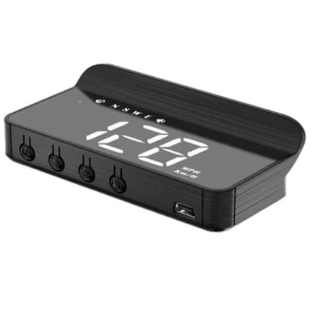 Universal Bil-HUD-display med GPS-hastighetsmätare, digital hastighetsvarning & navigationsprojektion, vindruteprojektor