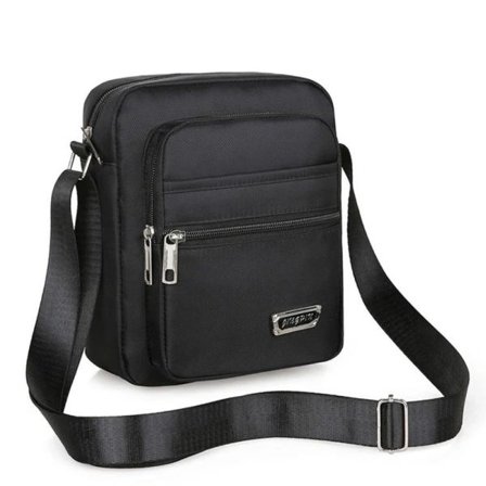 Herr Crossbody-väskor Axelväska SVART 4 DRÄCKDRÅGOR 4 DRÄCKDRÅGOR svart 4 dragkedjor-4 dragkedjor