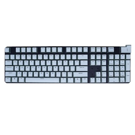 104 Tangenter Pudding Keycaps OEM Profil Double Shot ABS/PBT Bakgrundsbelysta Tangenter för Mekaniskt Gaming Tangentbord Cherry Mx Switch