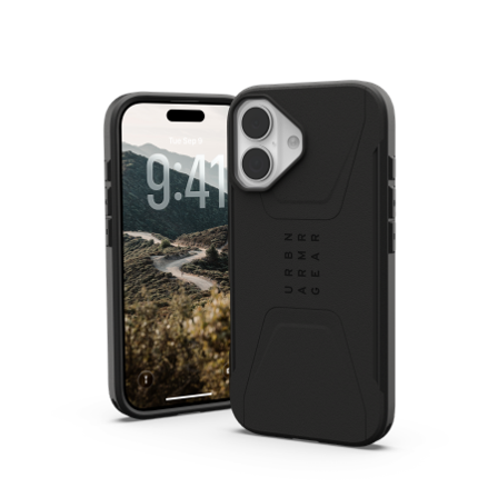 UAG Civilian MagSafe -kotelo iPhone 17 - musta