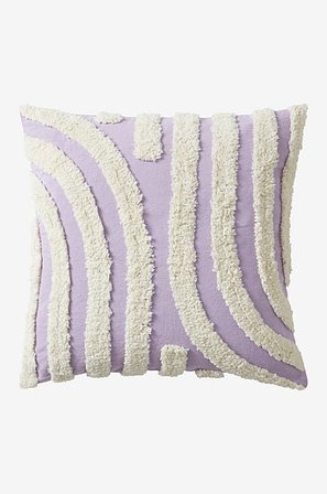 Jotex - Kussenhoes 45x45 Cm - Biologisch Paars/wit Paars/wit - FAITH - Koop Kinderkussens bij Jotex