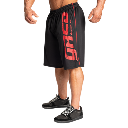 GASP Pro Mesh Shorts, Black/Red