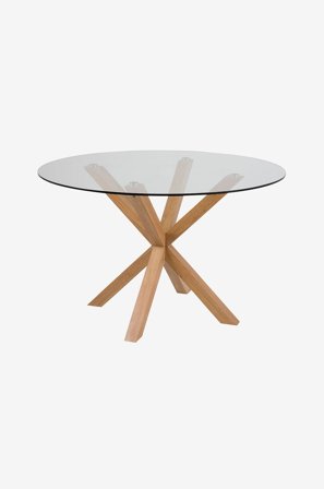 NORDFORM - Matbord Milou, 119 x 119 cm - Transparent - Matbord - Från Homeroom