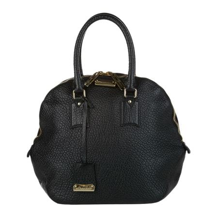 Burberry Vintage, Pre-owned Orchard Leather Handbag Zwart, Dames, Maat:ONE Size,leer