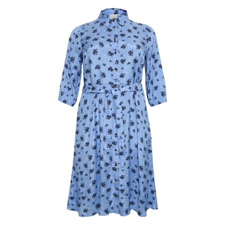 Kaffe Curve - Klänningar - Blå - Dam - Storlek: 5xl, Dam, Storlek: 5XL