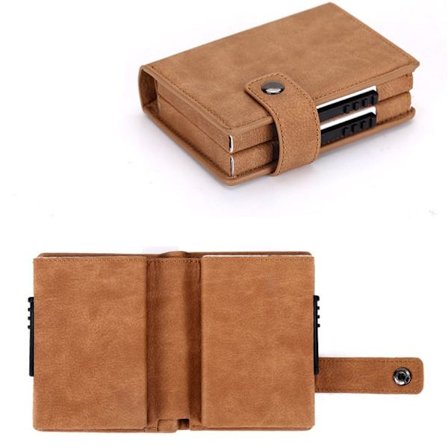 Aluminium PU-Läder Stilrent Praktiskt Korthållare från Jensen