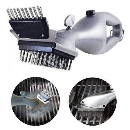 Grillborste i rostfritt stål