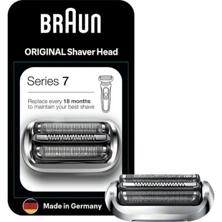 Razor head - BRAUN - Cassette Keypart Series 7 73S KP - Sølv