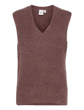 Ihamara Wa Rib Vests Knitted Vests Vaaleanpunainen ICHI