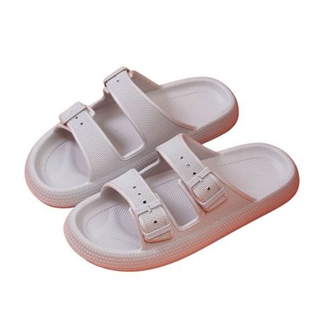 Happy Slippers Stilfulla Mjuka Bekväma Tofflor för Kvinnor och Män med Spänne Flera Färger