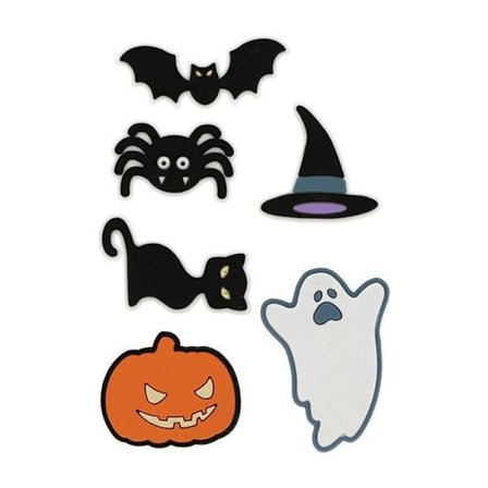 3D Halloween klistermærker - Artemio - Multifarvet - Til voksne og børn - Festdekoration