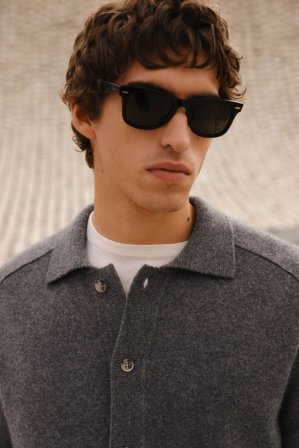 Soft Goat - Men's Shirt - Men cashmere sweater - XXL - Grey