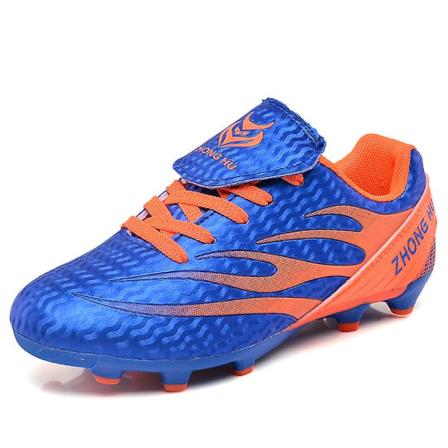 Fotbollsskor för barn Pojkar Fotbollsskor Grästräning Sport Skor Sneakers 3B789 Blue 31