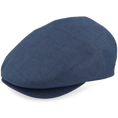 Bailey - Ble flatcap Czapka Z Daszkiem - Slater Midnight Blue Flat Cap @ Hatstore