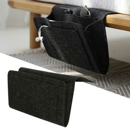 Praktisk opbevaring til sengen og sofa sort