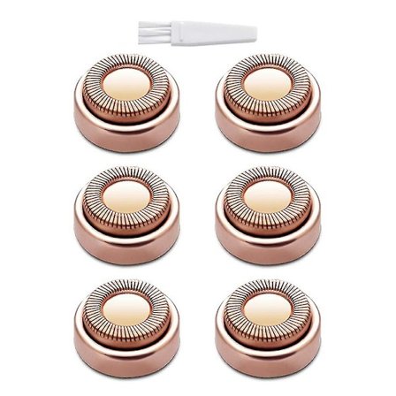 6 stk. erstatningshoder for ansiktshårfjerner for Finishing Touch Flawless ansiktshårfjerningsverktøy for kvinner, passer Gen 1 Finishing Touch 