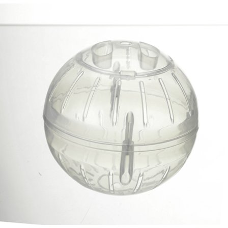 Hamster Løpeball, leker for gnagere, tilbehør, bedre lufttilførsel, plast, 12 cm, Transparent hvit