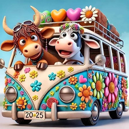 Buss & Ko Diamantmaling - Enkelt 5D Full Drill Kunstverk for Veggdekorasjon, 35x35 cm