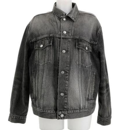 Balenciaga Vintage Pre-owned Cotton outerwear , Grijs , Dames , Maat: S Vintage Jassen