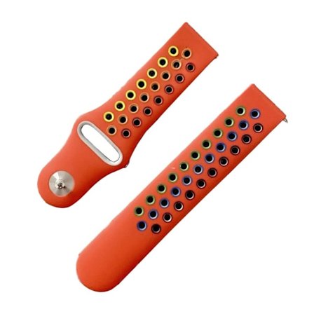 22mm coloful silicone watchband for Samsung and Amazfit - Orange