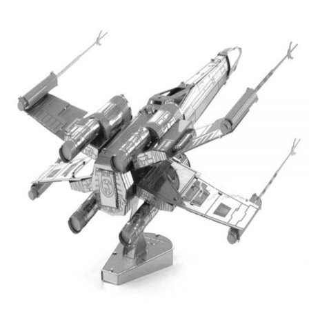LAGERRENSNING 3D pussel i metall - X-wing silver JULKLAPP
