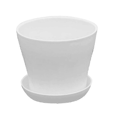 Blomkrukor i harts för hemmet, utomhus, plast, blomkruka för plantskola med bricka LGL