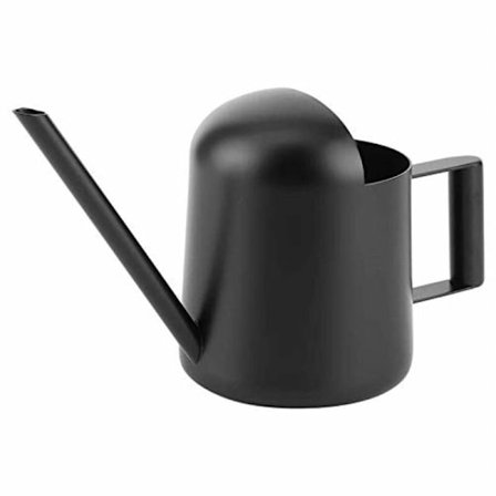300 ml sort mini vandkande i rustfrit stål - til haveplanter.