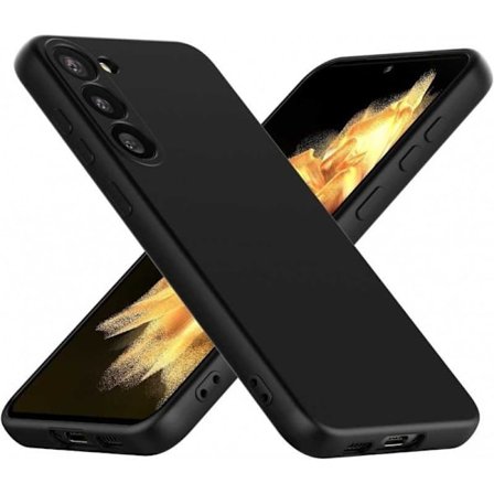 Samsung S23 blødt gummibelagt mat sort cover