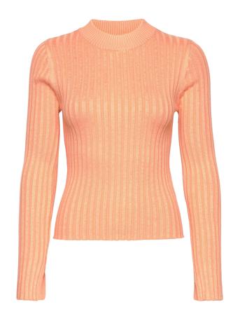 Leah Knitted Top Pullover Oransje Gina Tricot*Betinget Tilbud