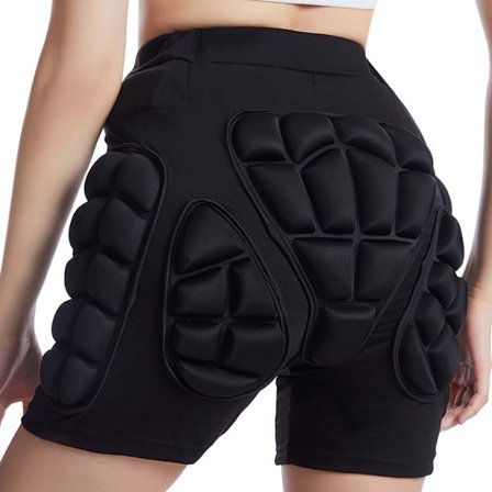 Beskyttende polstrede shorts med 3D-stødbeskyttelse, udendørs stødbeskyttelsesudstyr med tyk EVA-polstring til hofte, bagdel og haleben, åndbar