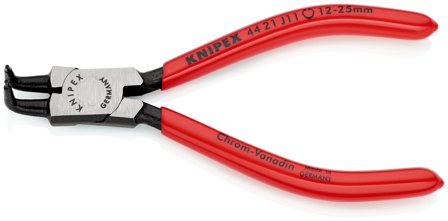 Knipex 44 21 J41 Låseringstang indvendig, buet 85-165 mm, Håndværktøj