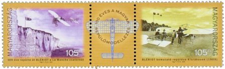 Ungarn - 100 året for flyvning - Postfrisk sæt 2v