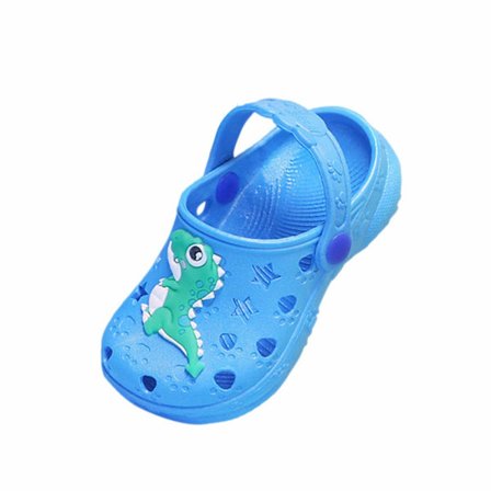 Små barn Søte hagesko Enhjørningstøfler Sommer Dinosaur Strandsandaler Komfort Lett Anti-Skli tresko (Indre lengde 14 cm)