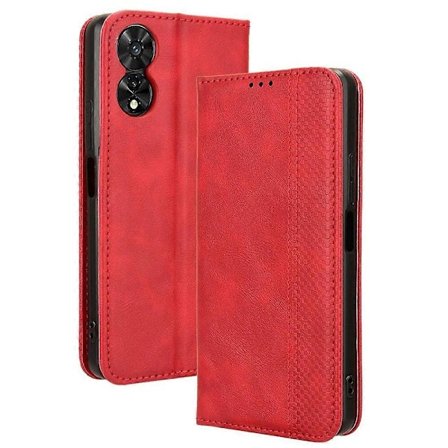 Kompatibel med TCL 505 T509K T5094 Fodral Retro Läder Magnetisk Stängning Flip Telefonfodral-WELLNGS