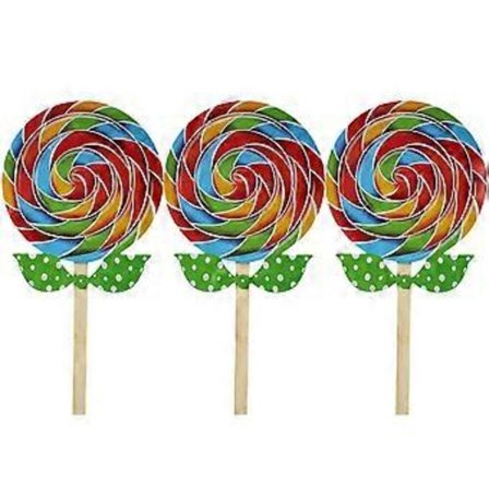 3 st Klubba Rekvisita Falsk Klubba Godis Fotorekvisita Festscen Dekorativ Rekvisita