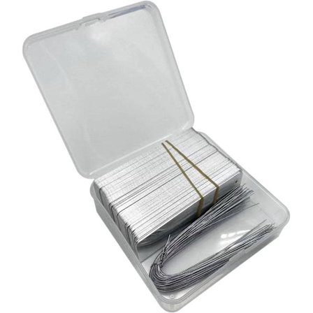 Aluminiums plantetiketter, dobbeltsidede skrivbare metalfolietiketter, dobbeltsidede skrivbare metaletiketter til udendørs brug, havearbejde og høj 