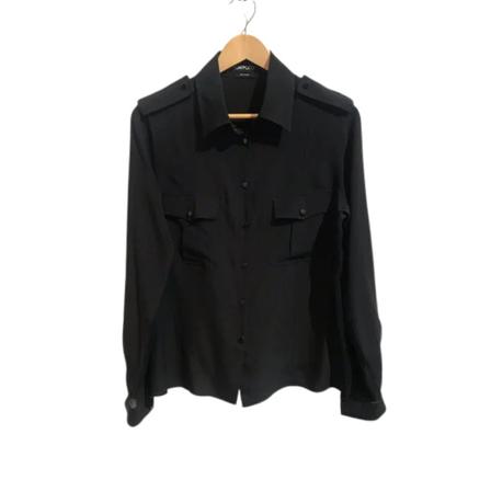 Tom Ford Pre-owned Pre-ownedStofovertj Sort, Dame Vintage Overdele, Størrelse: L