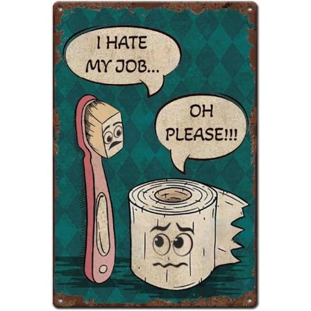 Metal Skilt Tandbørste Metal Skilt Sjove Badeværelses Metal Skilte Retro Toiletpapir Vægplade Vægkunst til Toilet Vægdekoration