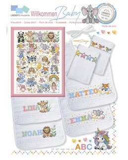 Korsstygnsmönster Välkommen till världen